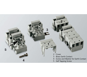 Emech Terminals/Accessories - Fused Pillar Terminal Blocks - HY133/3 MT
