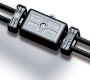 Weatherproof/Waterproof Connectors - Gel Filled - 5664///////221 - Paguro gel connector junction box black, 4 cable entry 6-7.5mm cable with 4 pole terminal block