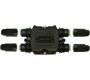 Weatherproof/Waterproof Connectors - TeeBox - THH.623.C3A - TeeBox 12mm cable max IP54 rated Screw fixing 4 cable entries, 3 poles contact screw terminals 17.5A 400V